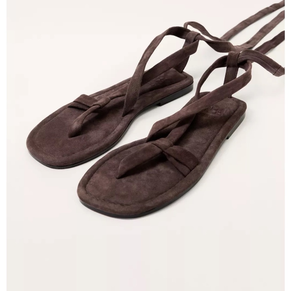 Zara studio suede leather gladiator sandals